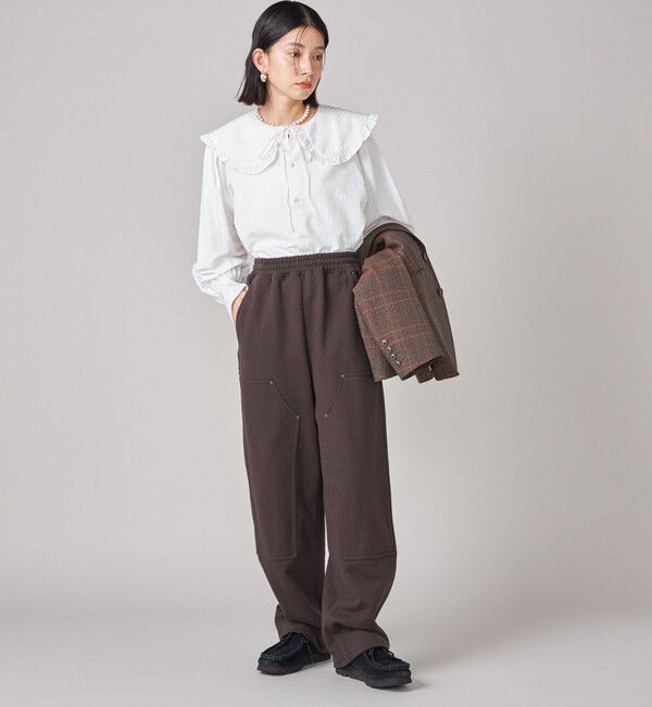 SHIPS for women「SHIPS NINE CASE:〈洗濯機可能〉裏毛 ダブルニー パンツ」|その他|