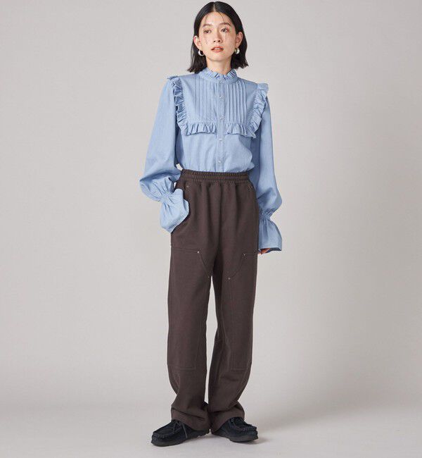 SHIPS for women「SHIPS NINE CASE:〈洗濯機可能〉裏毛 ダブルニー パンツ」|その他|