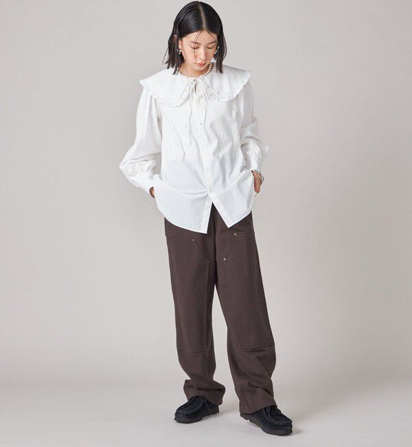 SHIPS for women「SHIPS NINE CASE:〈洗濯機可能〉裏毛 ダブルニー パンツ」|その他|