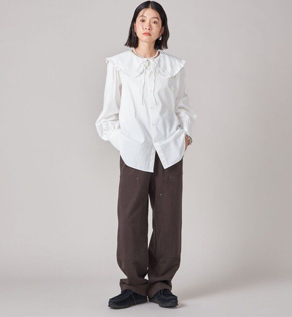 SHIPS for women「SHIPS NINE CASE:〈洗濯機可能〉裏毛 ダブルニー パンツ」|その他|