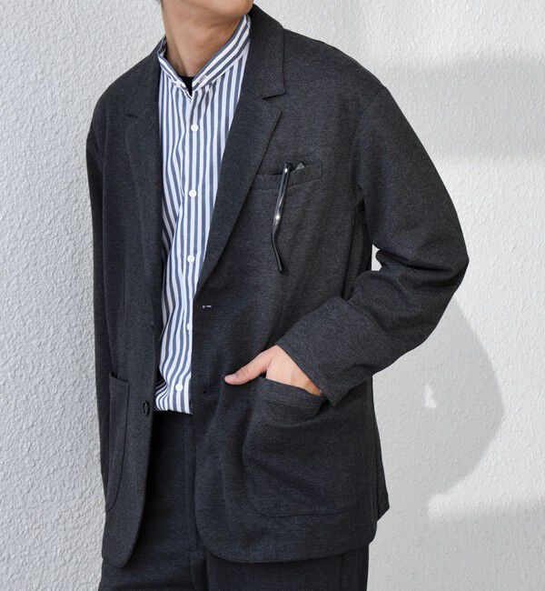 SHIPS any「SHIPS any: 360&deg; THE CIRCLE STRETCH ウールライク ジャケット(セットアップ対応)◇」|テーラードジャケット|
