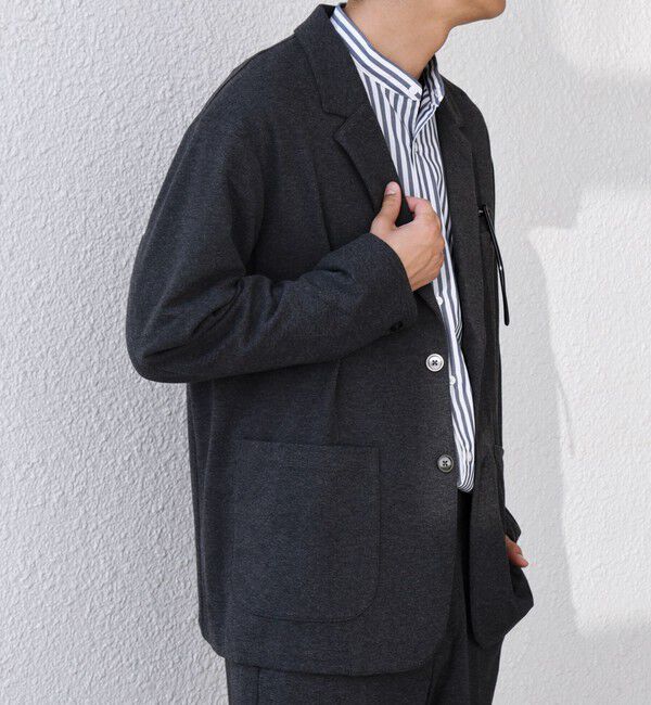 SHIPS any「SHIPS any: 360&deg; THE CIRCLE STRETCH ウールライク ジャケット(セットアップ対応)◇」|テーラードジャケット|