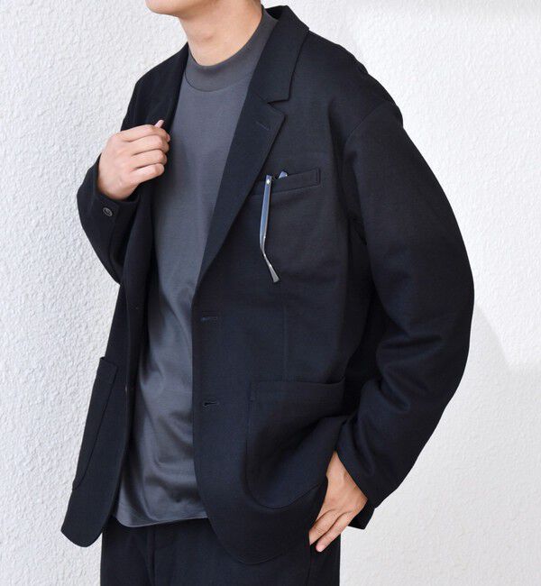SHIPS any「SHIPS any: 360&deg; THE CIRCLE STRETCH ウールライク ジャケット(セットアップ対応)◇」|テーラードジャケット|