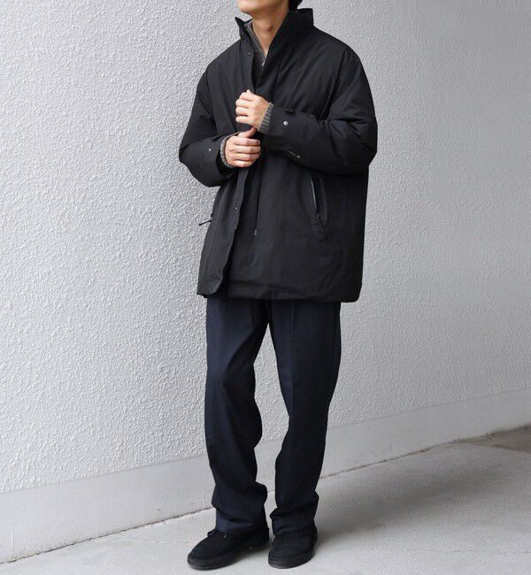 SHIPS any「【WEB限定】SHIPS any:〈撥水/防風等〉多機能 スタンドカラー ダウン ミドル コート 25AW◇」|ダウン|