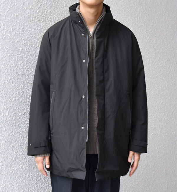 SHIPS any「【WEB限定】SHIPS any:〈撥水/防風等〉多機能 スタンドカラー ダウン ミドル コート 25AW◇」|ダウン|