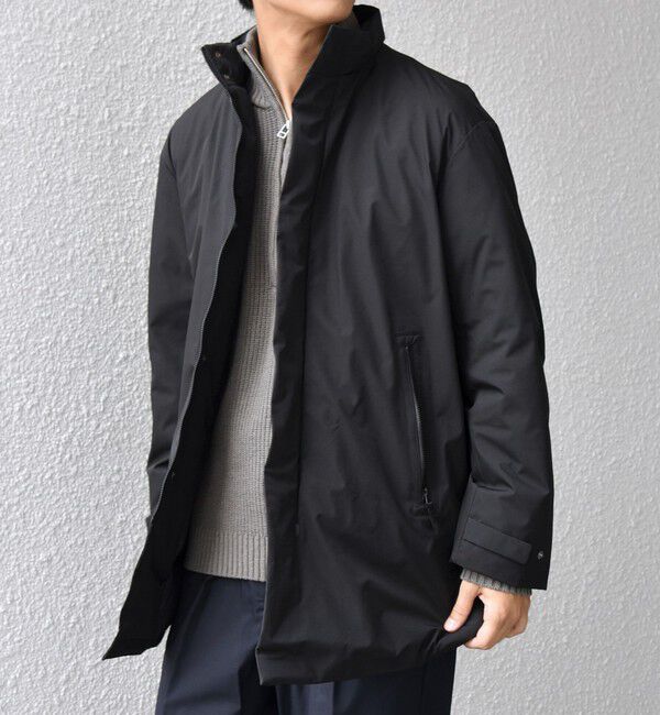 SHIPS any「【WEB限定】SHIPS any:〈撥水/防風等〉多機能 スタンドカラー ダウン ミドル コート 25AW◇」|ダウン|