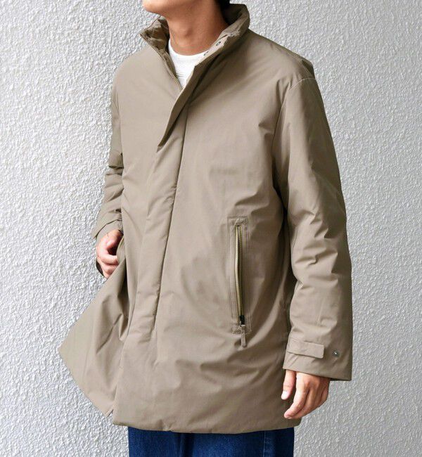 SHIPS any「【WEB限定】SHIPS any:〈撥水/防風等〉多機能 スタンドカラー ダウン ミドル コート 25AW◇」|ダウン|