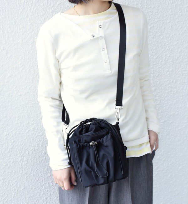 SHIPS Colors 「《予約》【WEB限定】SHIPS Colors:ナイロン ギャザー ミニ ショルダーバッグ◆」|ショルダー・メッセンジャー|