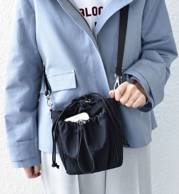 SHIPS Colors 「《予約》【WEB限定】SHIPS Colors:ナイロン ギャザー ミニ ショルダーバッグ◆」|ショルダー・メッセンジャー|