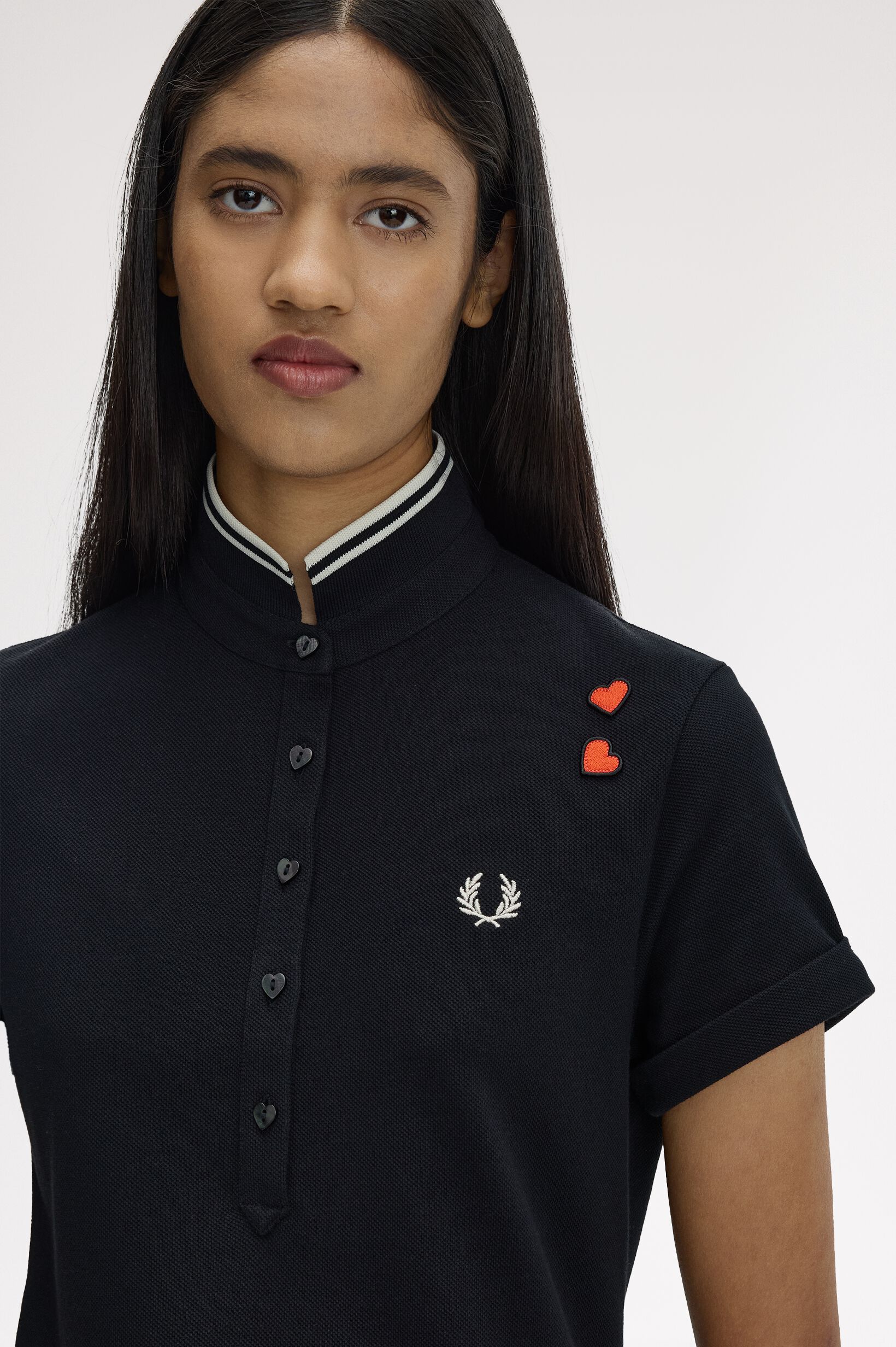 FRED PERRY 「Amy Winehouse Tipped Polo Dress」|ワンピース|BLACK