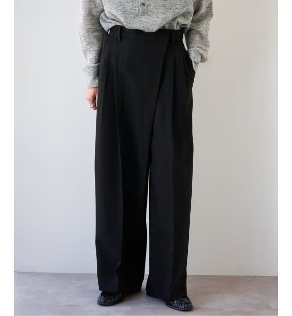 OUTDOOR PRODUCTS Usual Things「ツイルアシンメトリータックパンツ」|スラックス|