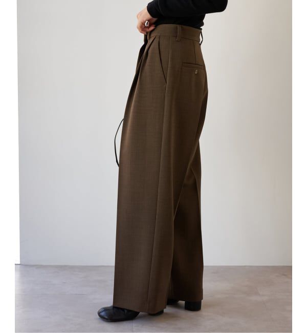 OUTDOOR PRODUCTS Usual Things「ツイルアシンメトリータックパンツ」|スラックス|