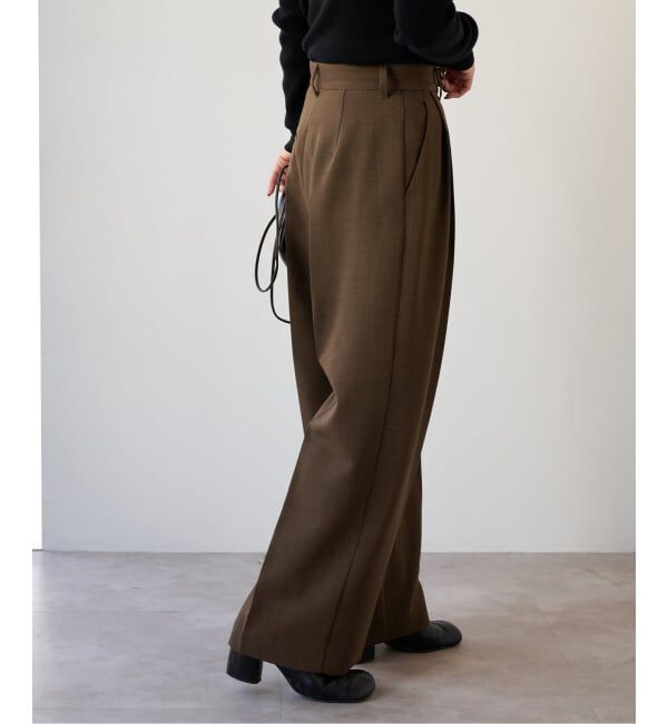 OUTDOOR PRODUCTS Usual Things「ツイルアシンメトリータックパンツ」|スラックス|