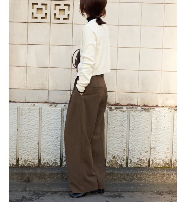 OUTDOOR PRODUCTS Usual Things「ツイルアシンメトリータックパンツ」|スラックス|