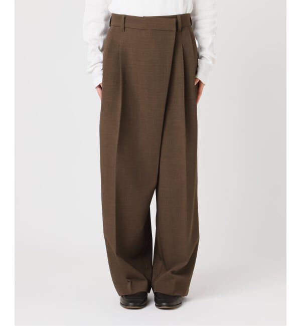 OUTDOOR PRODUCTS Usual Things「ツイルアシンメトリータックパンツ」|スラックス|