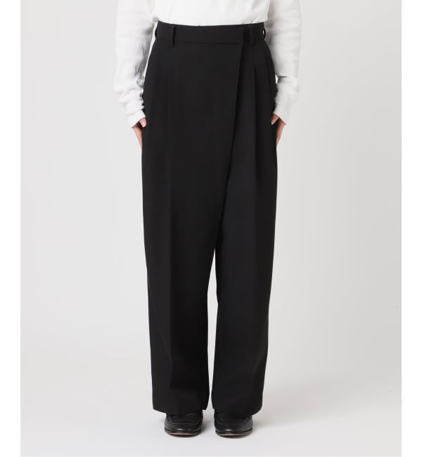 OUTDOOR PRODUCTS Usual Things「ツイルアシンメトリータックパンツ」|スラックス|