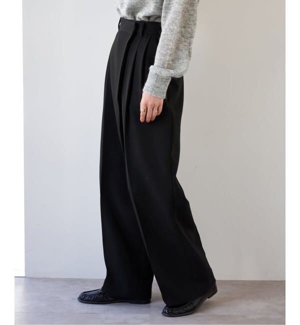 OUTDOOR PRODUCTS Usual Things「ツイルアシンメトリータックパンツ」|スラックス|