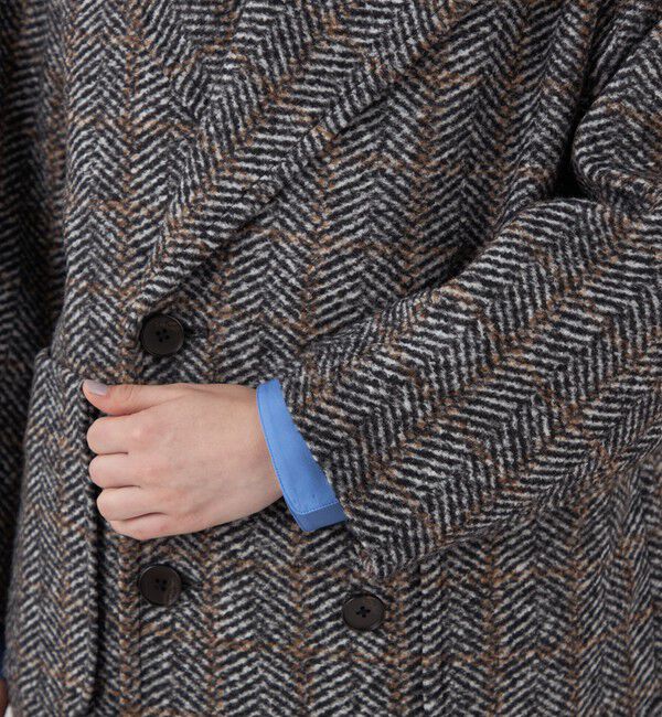 へリンボンスライバー ダブルブレストコート（MACPHEE）｜ルミネの