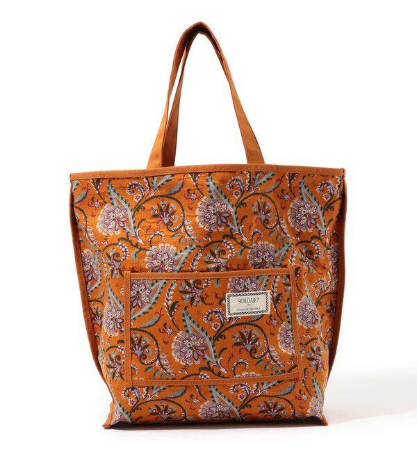 SOULEIADO「SOULEIADO プリント リバーシブルトートバッグ」|トートバッグ|28 オレンジ系