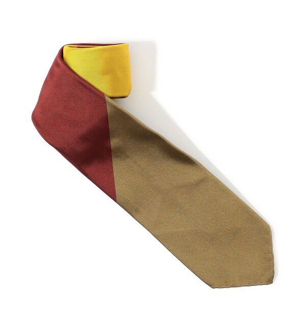 TOMORROWLAND GOODS「LE LYS シルク レジメンタルストライプネクタイ」|ネクタイ・蝶ネクタイ|26 オレンジ系