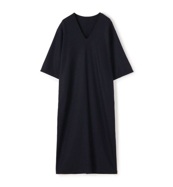 GALERIE VIE「ミルドスムース Vネックワンピース」|ワンピース|69 ネイビー