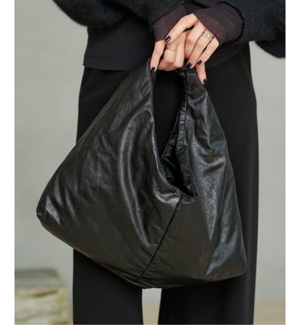 Plage「KASSL EDITIONS / カッスルエディションズ SMALL OIL バッグ」|ハンドバッグ|ブラック