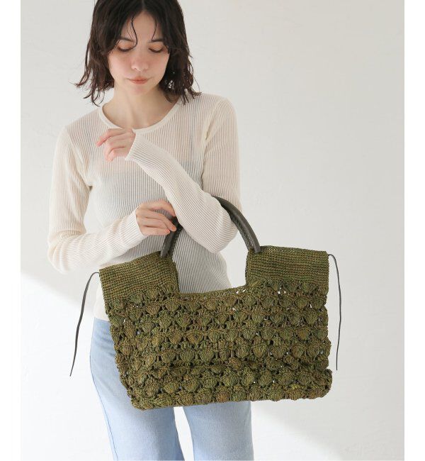 IENA LA BOUCLE「a point etc/アーポワン ウテセ CAISSE UNI MM バッグ」|かごバッグ|