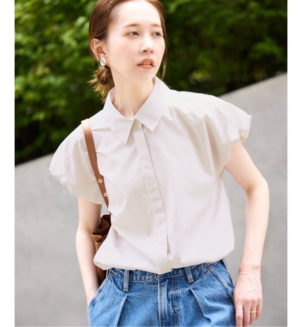 SLOBE IENA「《WEB限定/追加2》バルーンスリーブブラウス」|シャツ・ブラウス|