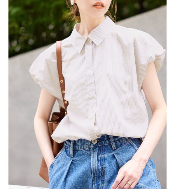 SLOBE IENA「《WEB限定/追加2》バルーンスリーブブラウス」|シャツ・ブラウス|