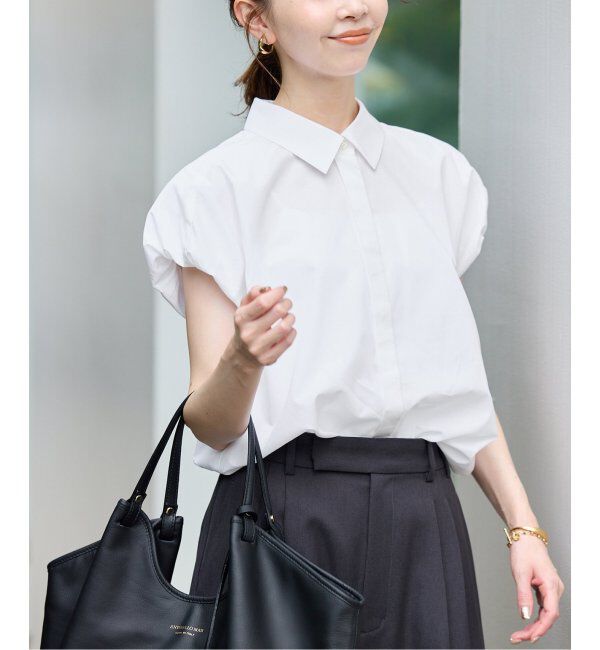 SLOBE IENA「《WEB限定/追加2》バルーンスリーブブラウス」|シャツ・ブラウス|ホワイト