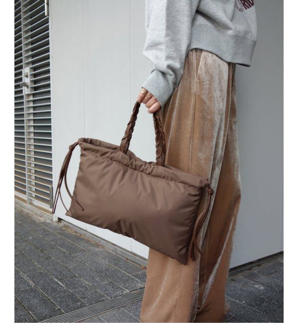 SLOBE IENA「LENK スクエアナイロンバッグ」|トートバッグ|