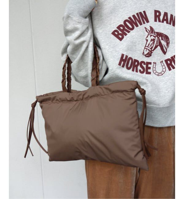 SLOBE IENA「LENK スクエアナイロンバッグ」|トートバッグ|