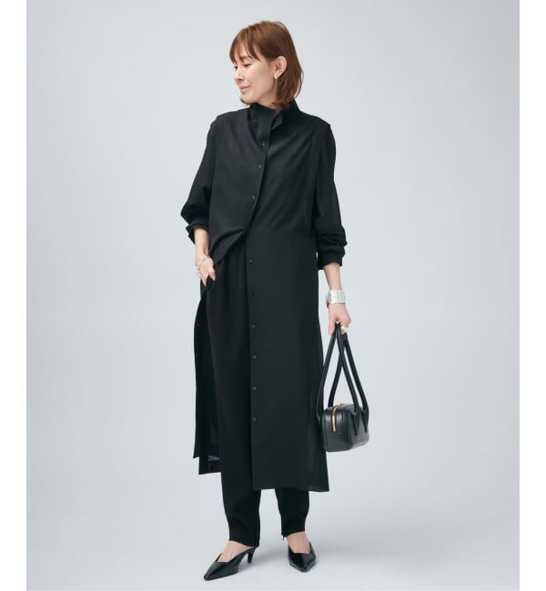 VERMEIL par iena「Room no.8 BLACK ルームエイト ブラック シアードレス BR8O-248-5501」|ワンピース|