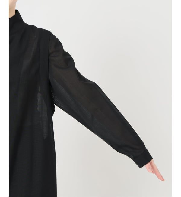 VERMEIL par iena「Room no.8 BLACK ルームエイト ブラック シアードレス BR8O-248-5501」|ワンピース|