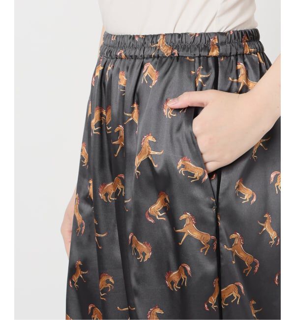 VERMEIL par iena「Horsey Pattern パンツ」|スラックス|