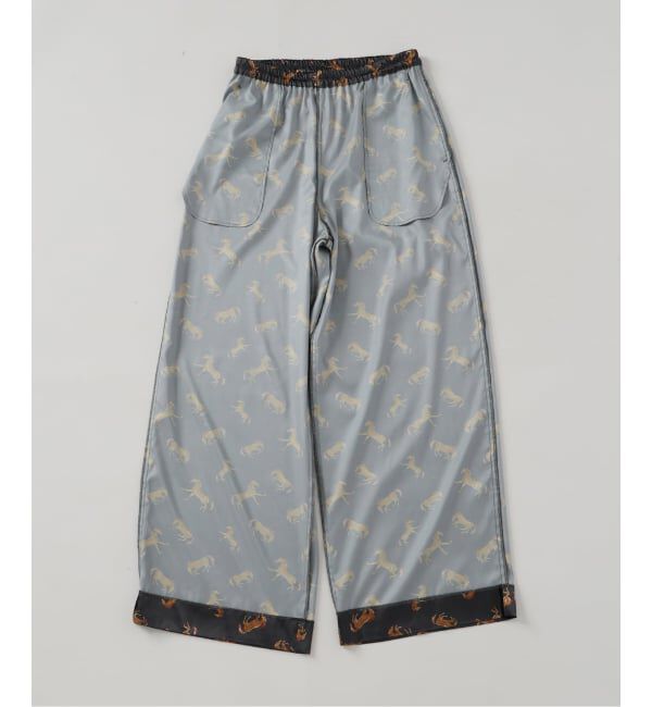 VERMEIL par iena「Horsey Pattern パンツ」|スラックス|
