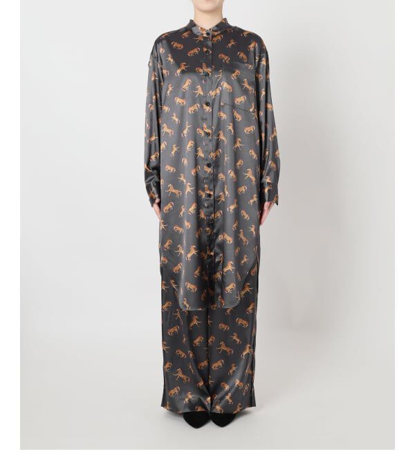 VERMEIL par iena「Horsey Pattern パンツ」|スラックス|