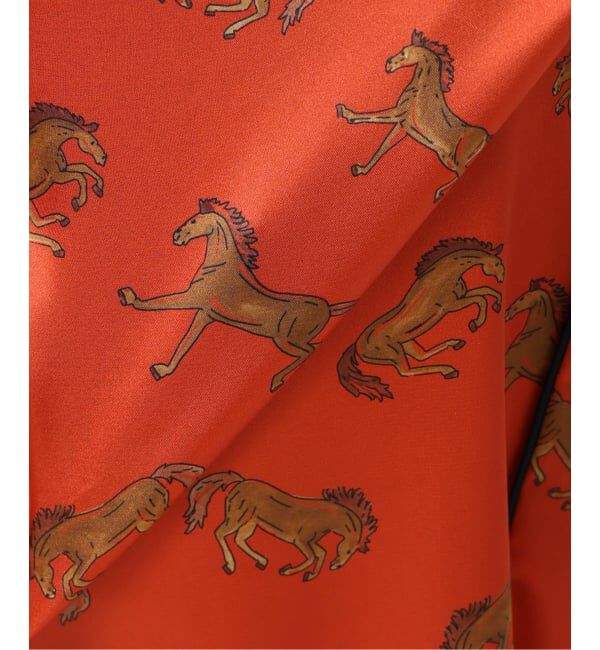 VERMEIL par iena「Horsey Pattern パンツ」|スラックス|