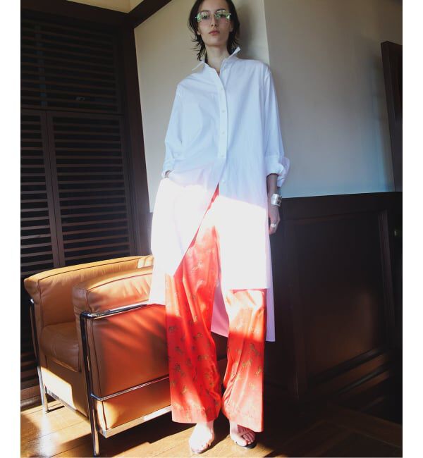 VERMEIL par iena「Horsey Pattern パンツ」|スラックス|