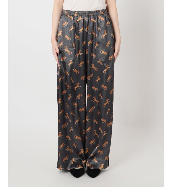 VERMEIL par iena「Horsey Pattern パンツ」|スラックス|
