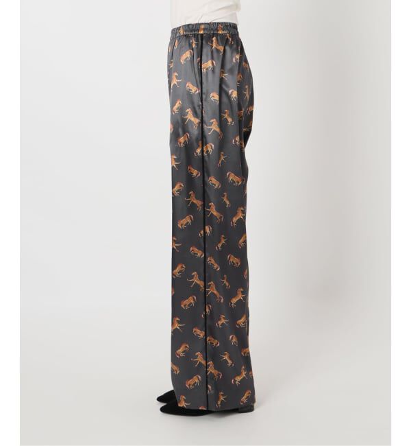 VERMEIL par iena「Horsey Pattern パンツ」|スラックス|