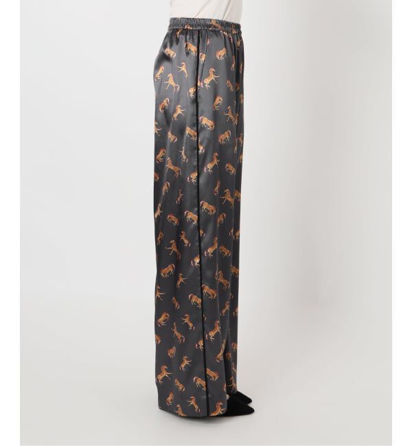 VERMEIL par iena「Horsey Pattern パンツ」|スラックス|