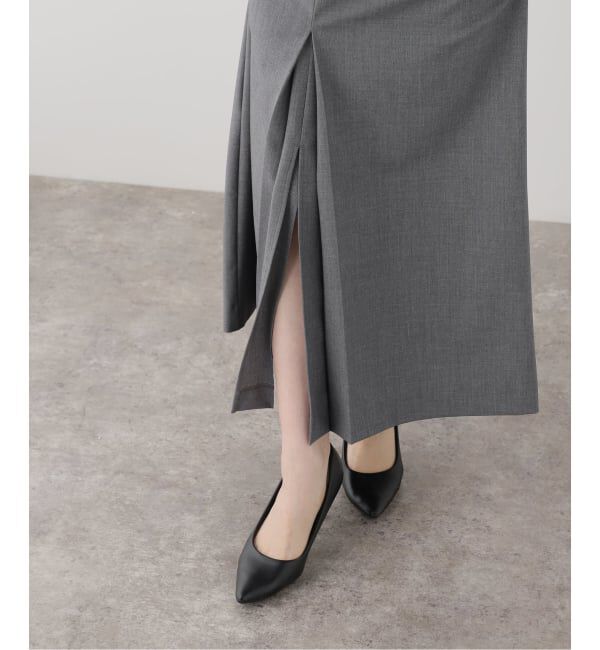 SLOBE IENA「Vネックセンタースリットジャンパースカート」|ワンピース|