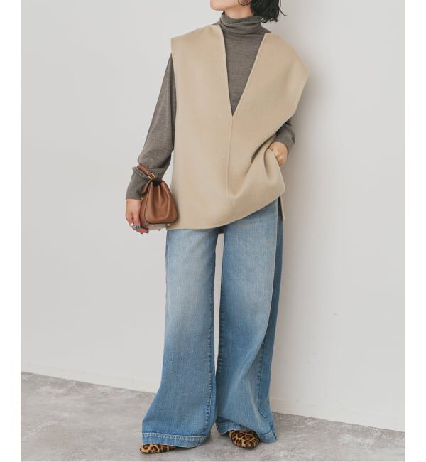 ダブルフェイスVネックベスト（Spick and Span）｜ルミネの