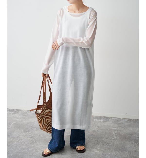 Spick and Span「シアーニットワンピース」|ワンピース|