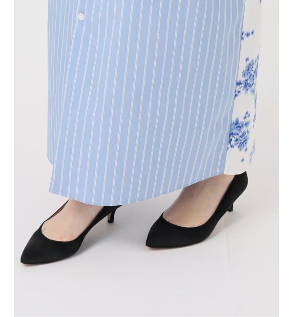 Glyph「《一部店舗+WEB限定》Glyph Stripe x Flower Print Shirt Dress」|ワンピース|