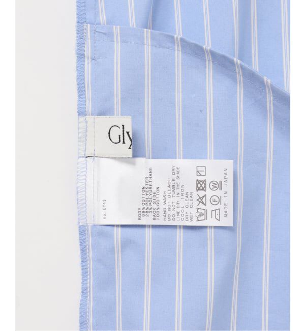 Glyph「《一部店舗+WEB限定》Glyph Stripe x Flower Print Shirt Dress」|ワンピース|