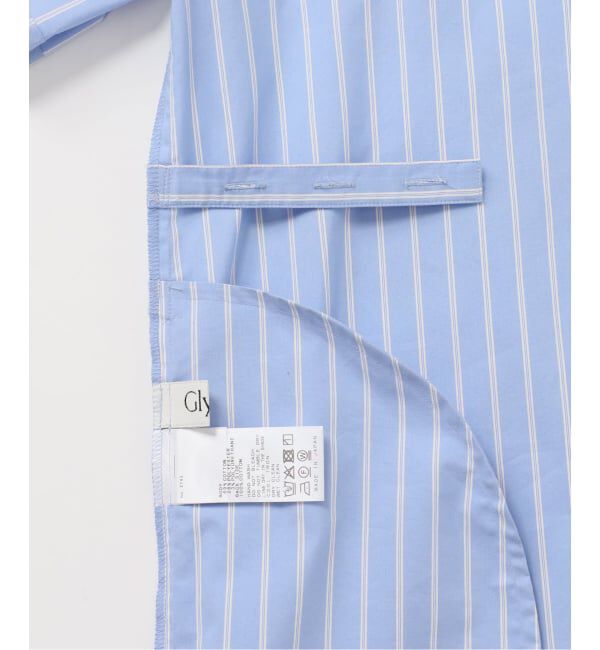 Glyph「《一部店舗+WEB限定》Glyph Stripe x Flower Print Shirt Dress」|ワンピース|