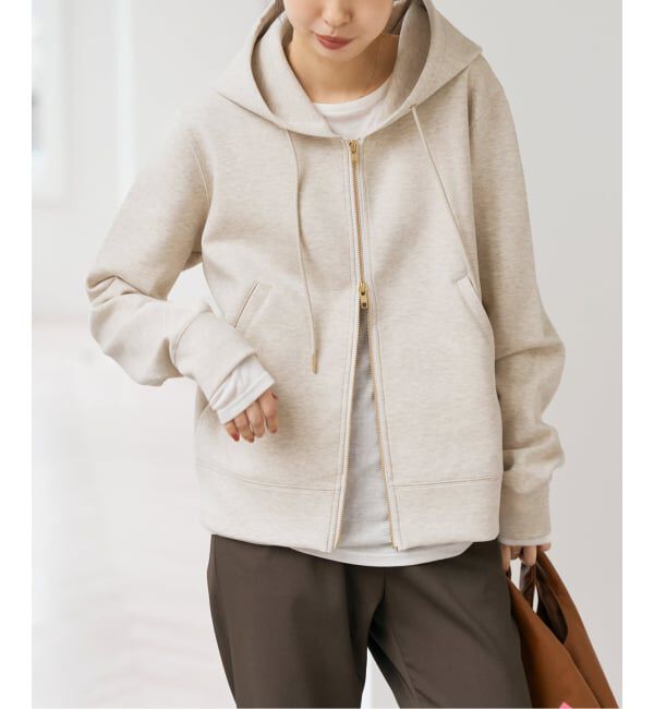 Spick and Span「《WEB限定 / 追加2予約》ストレッチジップフードパーカー」|パーカー|