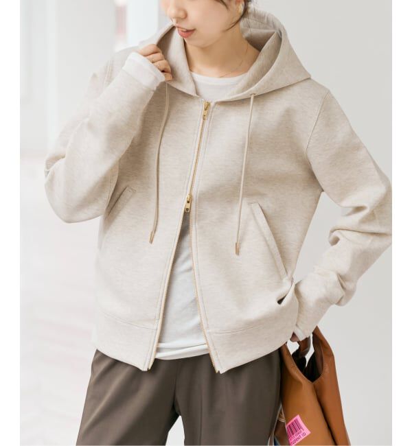 Spick and Span「《WEB限定 / 追加2予約》ストレッチジップフードパーカー」|パーカー|